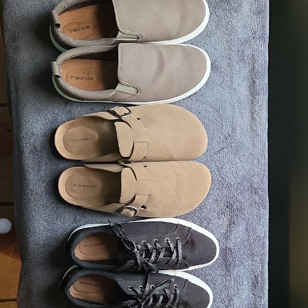 Maurices Tan and Black Shoe Trio